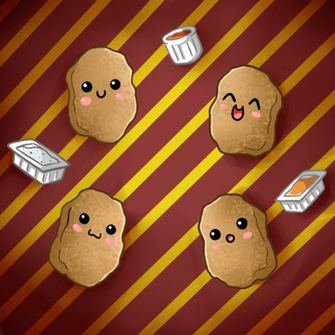 Cute Food Cartoon Wallpaper Chicken Nuggets By
