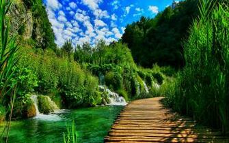 Plitvice Lakes National Park Wallpaper Nature