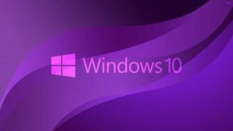 Windows Transparent Text Logo On Purple Wallpaper Computer