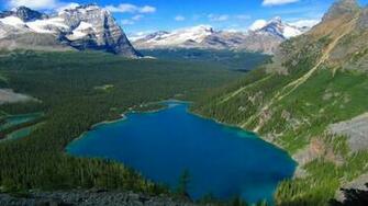 Azul British Columbia Canada Blue Clouds Wallpaper