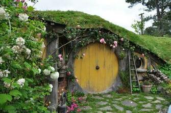 Wallpaper New Zealand Hobbit House Landscape Desktop