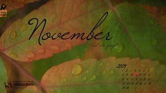 November Wallpaper Calendar