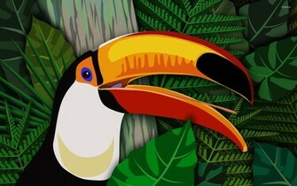 Toucan Wallpaper Vector