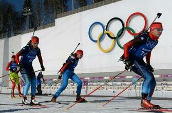 Biathlon Competition At The Olympic Games In Sochi