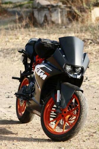 Ktm Rc With Wrapped Black Visor Super Moto