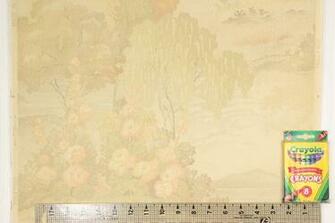 1930s Vintage Wallpaper Scenic Lake Rosie S
