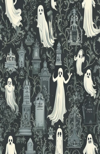 Disney Haunted Mansion Wallpaper Stencil