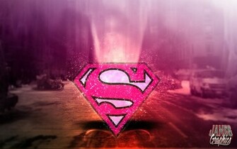 Superwoman Sign Wallpaper Supergirl Logo Pink