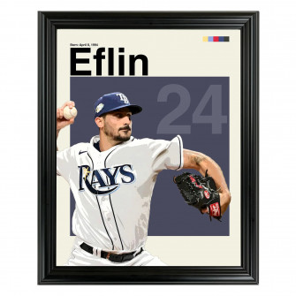 Zach Eflin Framed Sports Art Photo By Thomas Maxwell Wallpaper
