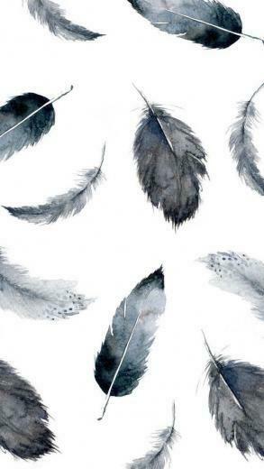 Jamie Elize On Wall iPhone Wallpaper Feather