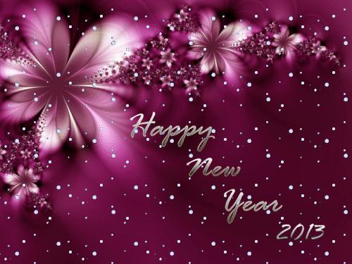 New Year Greeting Cards Animated HD Wallpaper