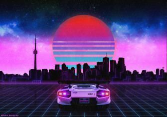 Retro City 4k Wallpaper