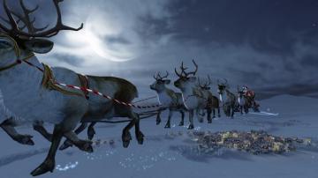 3d Christmas Background Desktop Wallpaper High Definition Santa