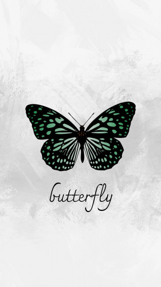 Black And White Butterfly Wallpaper