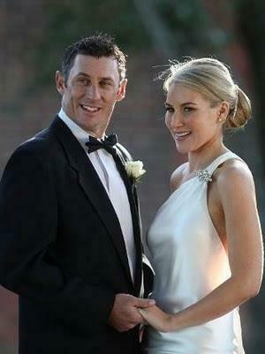 All Super Stars David Hussey With His Wife Kristy
