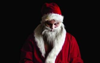 Wallpaper Look Zombies Santa Claus Cap Evil Image For
