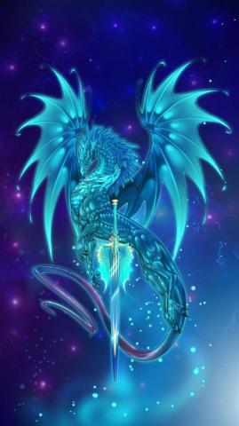 Neon Dragon Legendary Dragons Artwork