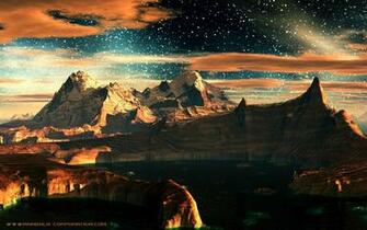 Alien Landscapes Make Great Wallpaper