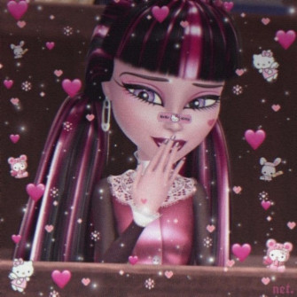 Icon Draculaura Pink Pretty Aesthetic Monster High Art