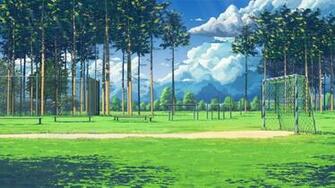 Soccer Field Tags Cartoon Anime Background Grass Dirt