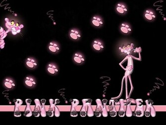 Pink Panther Black Wallpaper Background Theme Desktop