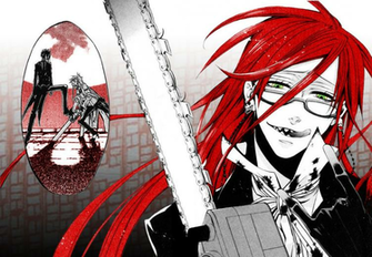 Black Butler Grell Wallpaper X Sebas Chan