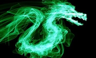 Green Dragon Background Wallpaper