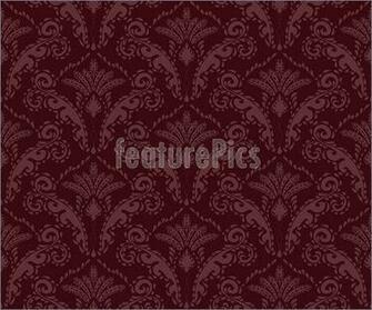Burgundy Seamless Floral Ornament Illustration High Resolution
