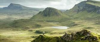 Wallpaper Man Loneliness Slopes Landslides