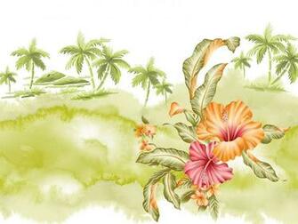 Hawaiian Flowers Wallpaper