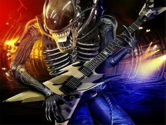 Wallpaper Alien Cool Metal