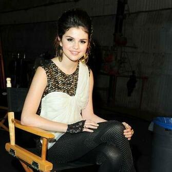 Selena Gomez In Director S Chair Wallpaper For iPhone