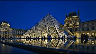 Photos Paris Palace France Louvre Night Time Street Lights