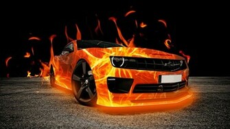 Cars Fire 3d Wallpaper Of For Desktop