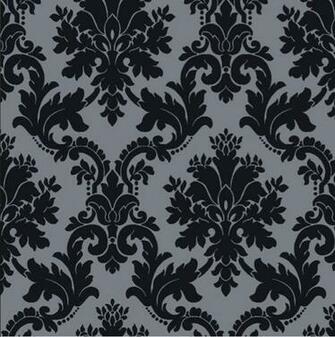 Details About Byron Black Damask Wallpaper Arthouse