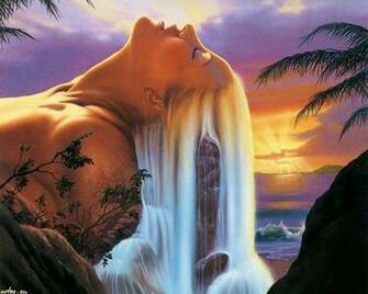 Fantasy Water Girl Wallpaper Walltor