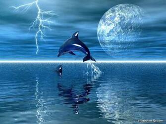 Living 3d Dolphins Animated Background Hot HD Wallpaper