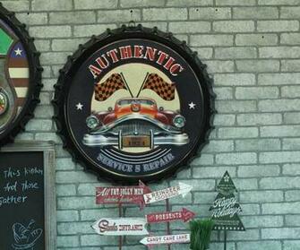 Large 3d Effect Tin Sign Frontier Vintage Metal Painting Beer