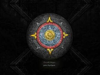 Aztec Calendar Wallpaper Drawing Magick