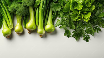 Young Green Onion Isolated On White HD Wallpaper Desktop