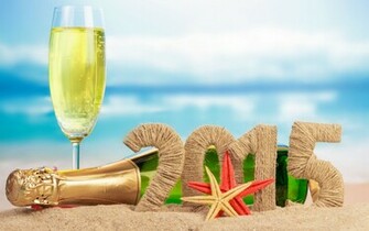 New Year Beach Champaign Glass Bottle Wallpaper Search