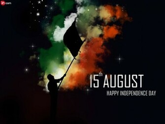 Happy Independence Day Graphic Colorful Wallpaper With Quotes
