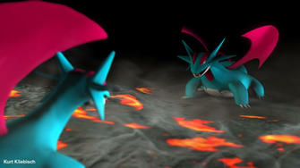Salamence Wallpaper 3d Model By