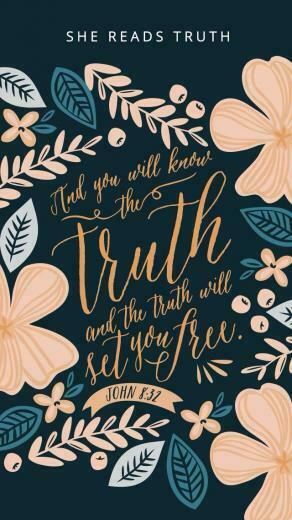 Bible She Reads Truth iPhone HD Wallpaper