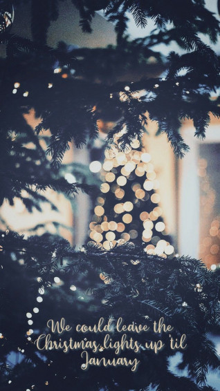 Ashley Cavalier On Swiftie Christmas Phone Wallpaper