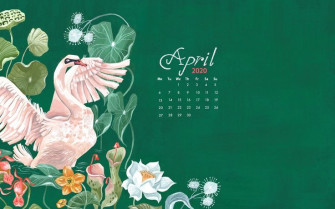 Cute April Wallpaper Calendar