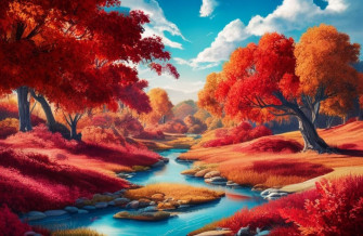 Red Nature Wallpaper