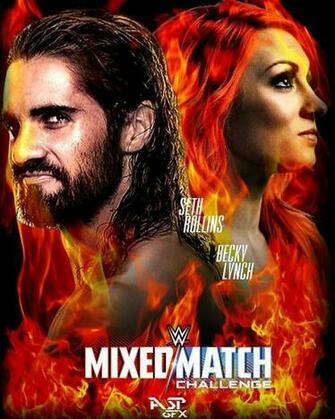 The Men Seth Rollins Becky Lynch By Aspgfx