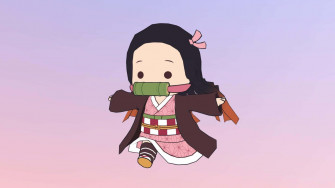 Nezuko Kamado From Anime Series Demon Slayer Wallpaper