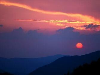 Great Smoky Mountains Wallpaper Mountain Sunset